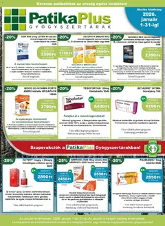 PatikaPlus Akciós újság - amely érvényes a következő dátumtól: 01.01.2026