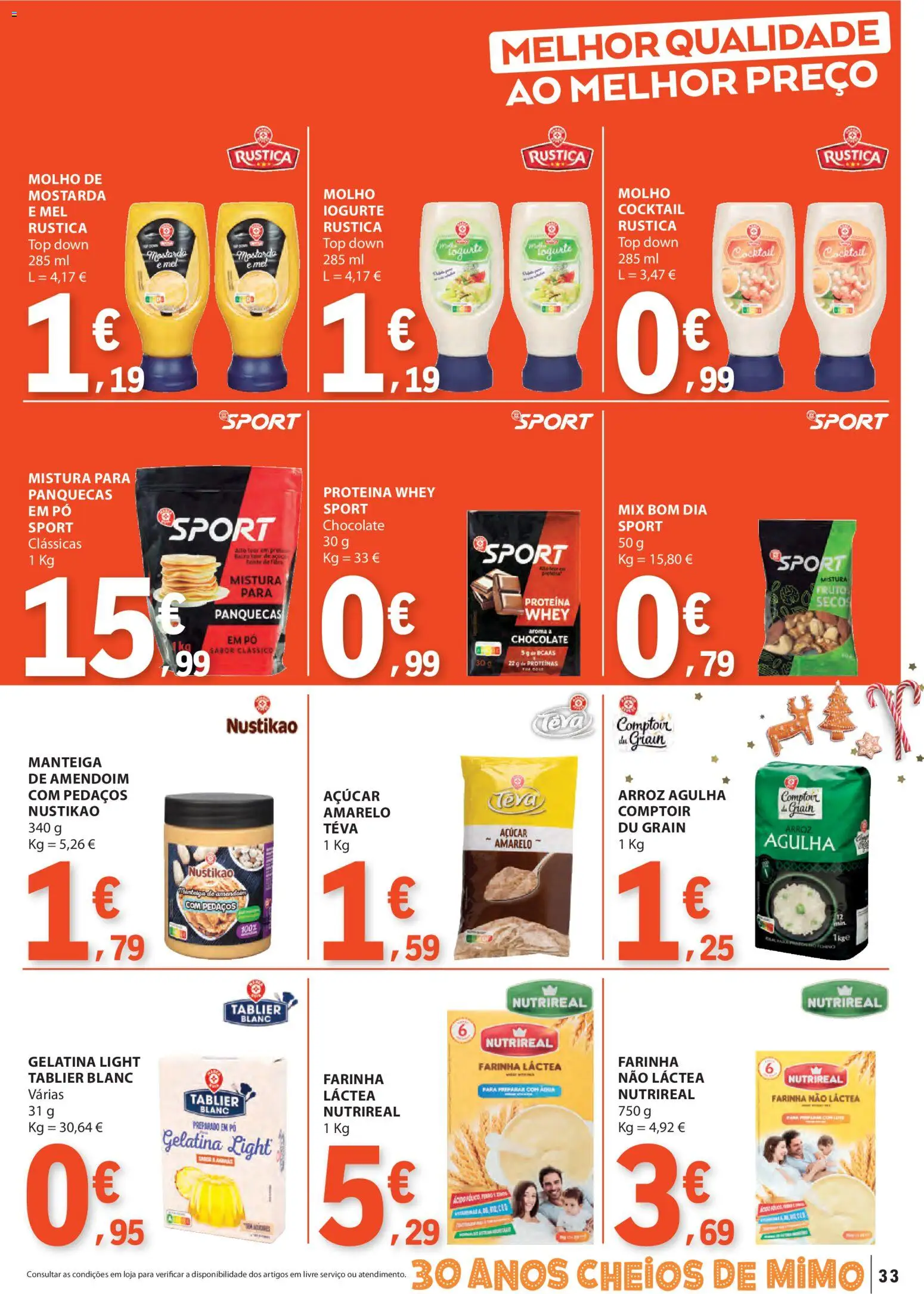 E.Leclerc folheto │ válido de 06.11.2025 | Página: 33 | Produtos: Top, Manteiga, Iogurte, Arroz