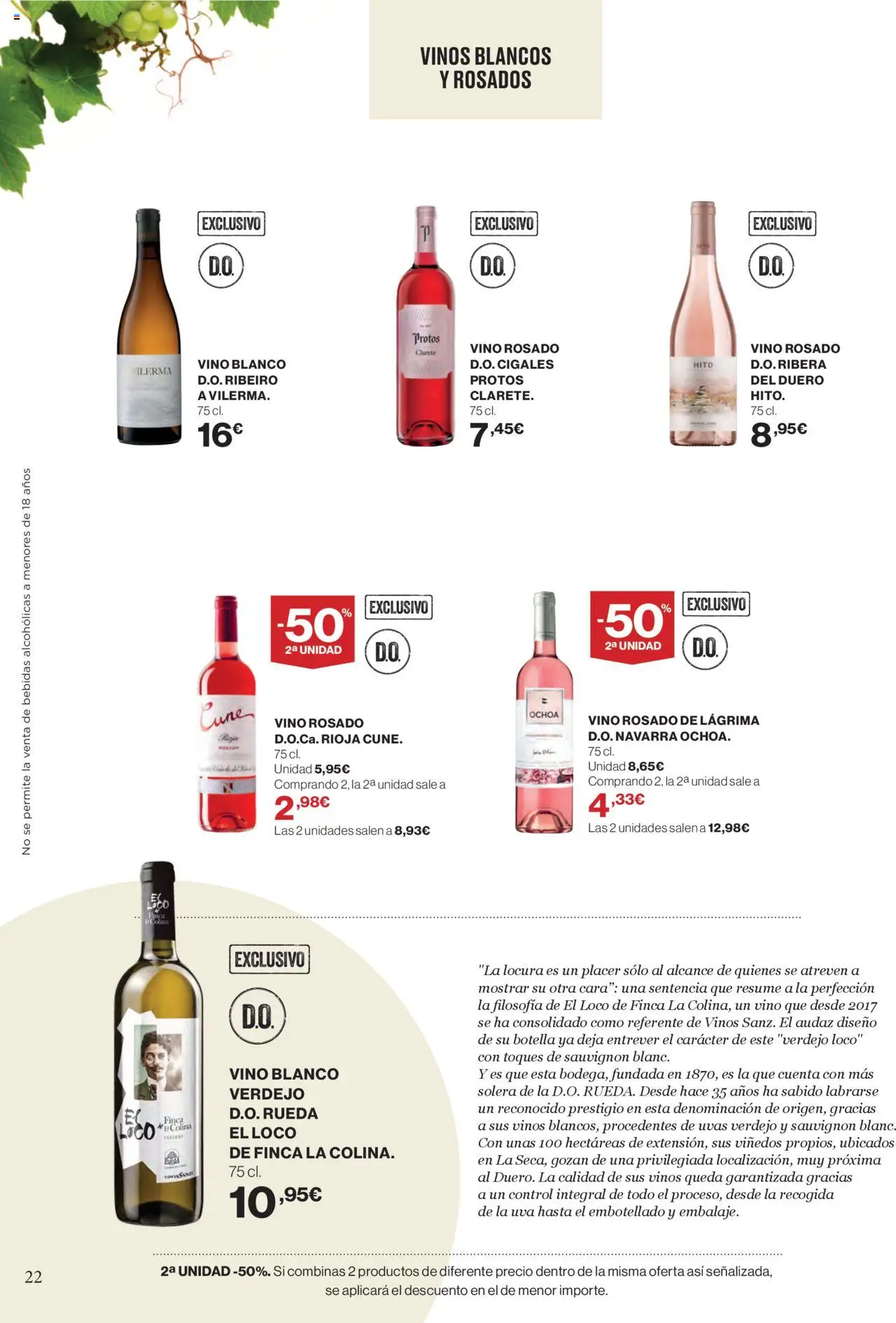 Supercor Canarias │ válido desde el 11.09.2025 | Página: 22 | Productos: Τζίντζερ, Vino rosado, Vino