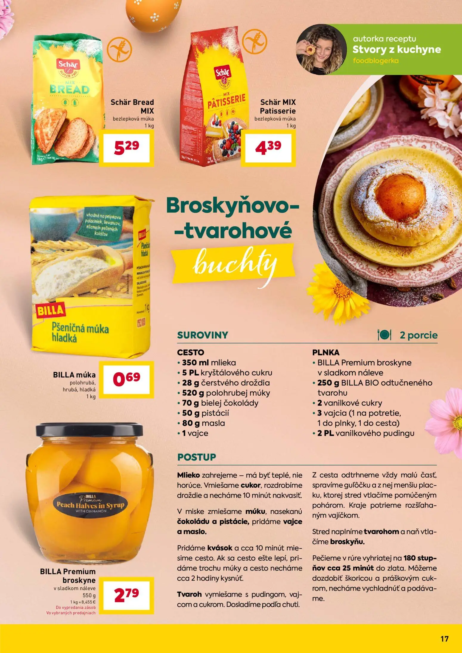 Nové Billa akcie – leták je platný od 11.03.2026 | Strana: 17 | Produkty: Hodiny, Mlieko, Broskyne