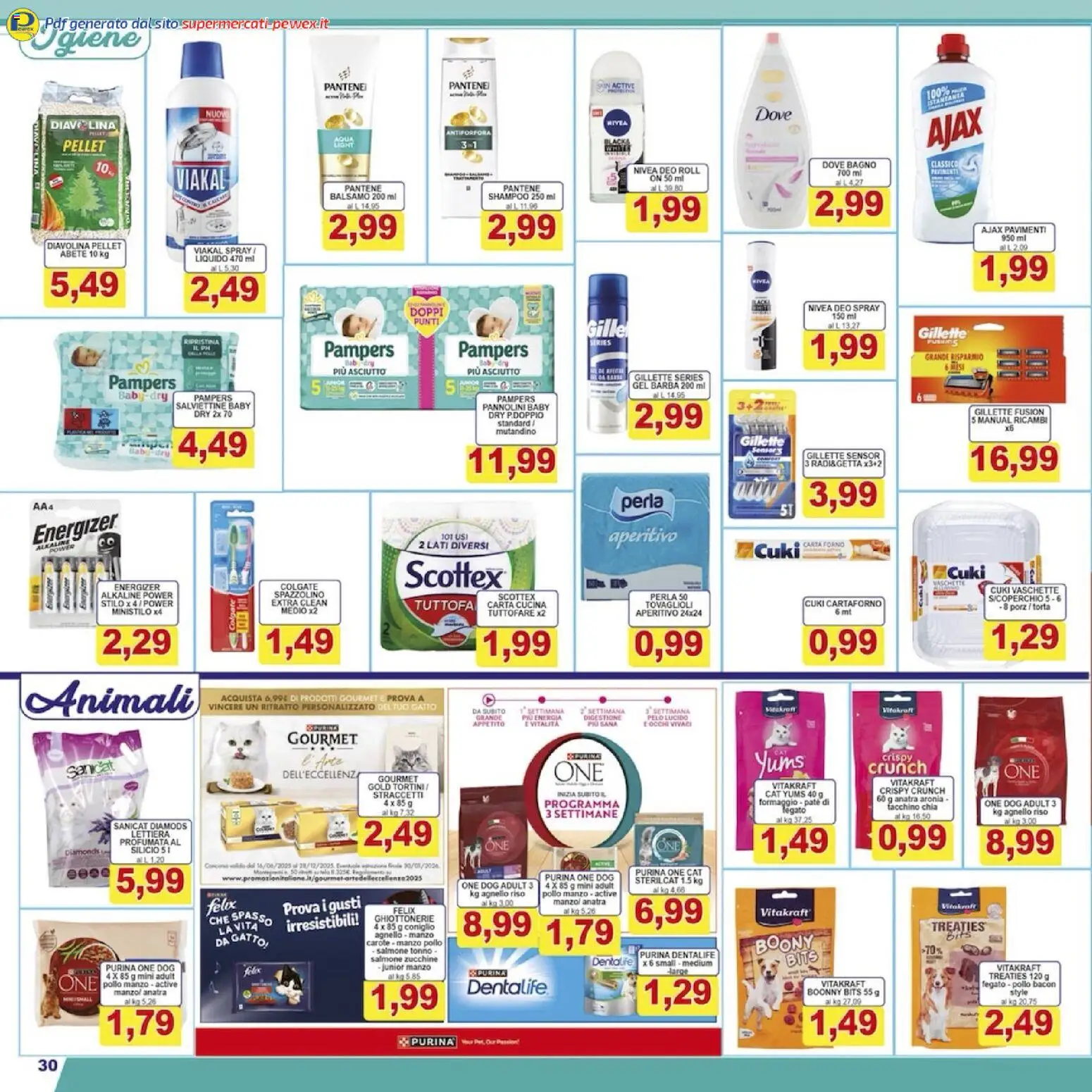 Volantino Pewex del 08.12.2025 | Pagina: 30 | Prodotti: Shampoo, Salmone, Carote, Bagno
