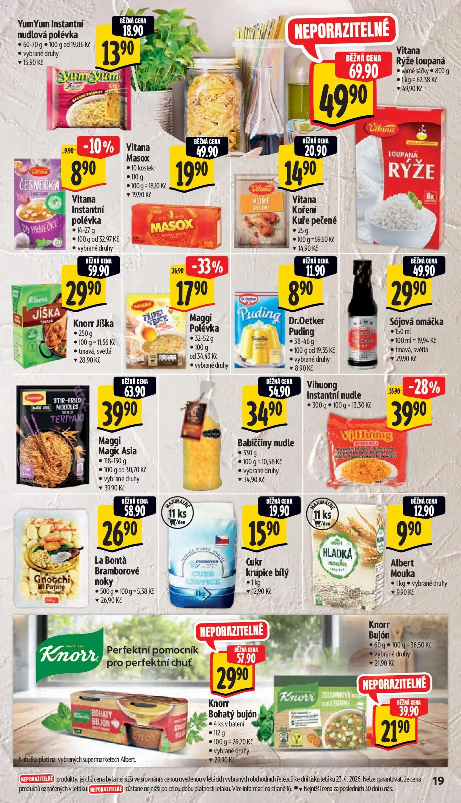 Albert leták - Supermarket od 29.04.2026 | Strana: 27 | Produkty: Krupice, Puding, Masox, Cukr