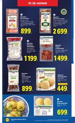 Berner kolbász, Klasszikus / mini Ementális sajtos, főtt, füstölt, császárszalonnába göngyölve 250/300 g - amely érvényes a következő dátumtól: 22.01.2026 | Oldal: 54 | Termékek: Kolbász, Sertéscomb, Bacon, Szívsonka