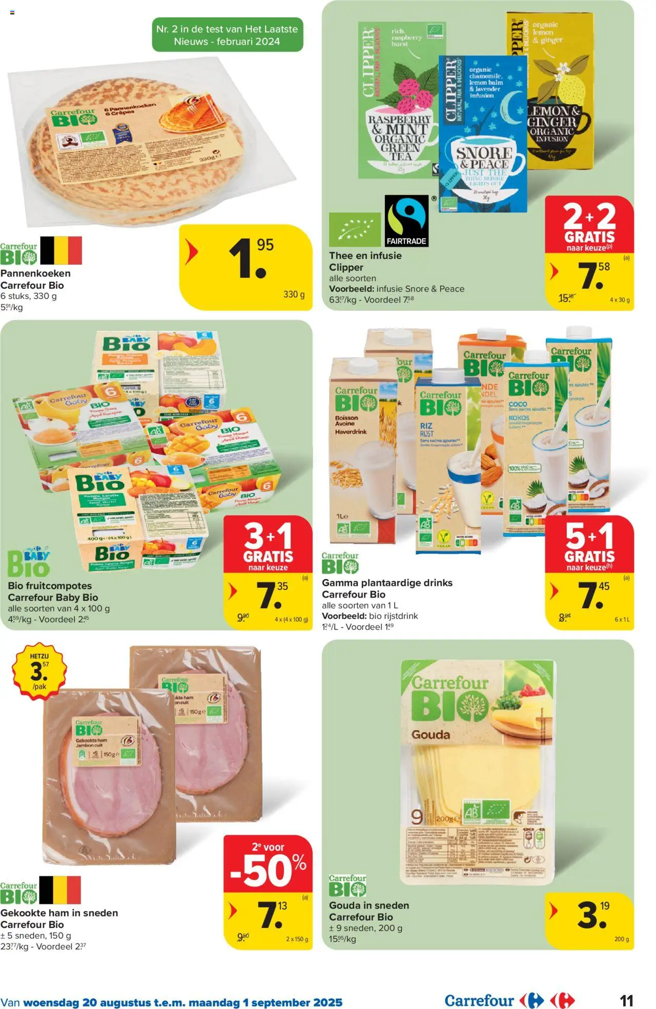  | Pagina: 11 | Producten: Ham, Thee, Pannenkoeken, Gouda