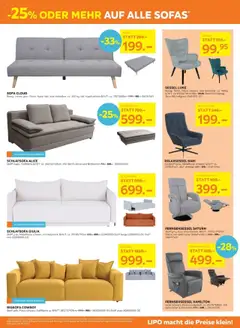 Lipo Aktionen ab 19.08.2025 | Seite: 3 | Produkte: Sofa, Sessel, Bigsofa, Relaxsessel