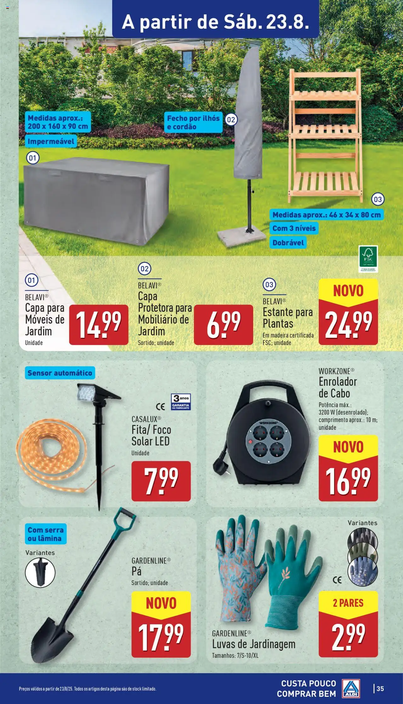 Aldi folheto │ válido de 18.08.2025 | Página: 35 | Produtos: Luvas, Cabo