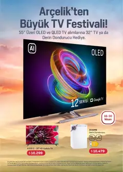 16.04.2026 tarihinden itibaren geçerli olan Arçelik kataloğu önizlemesi | Sayfa: 91 | Ürünler: TV, Dondurucu