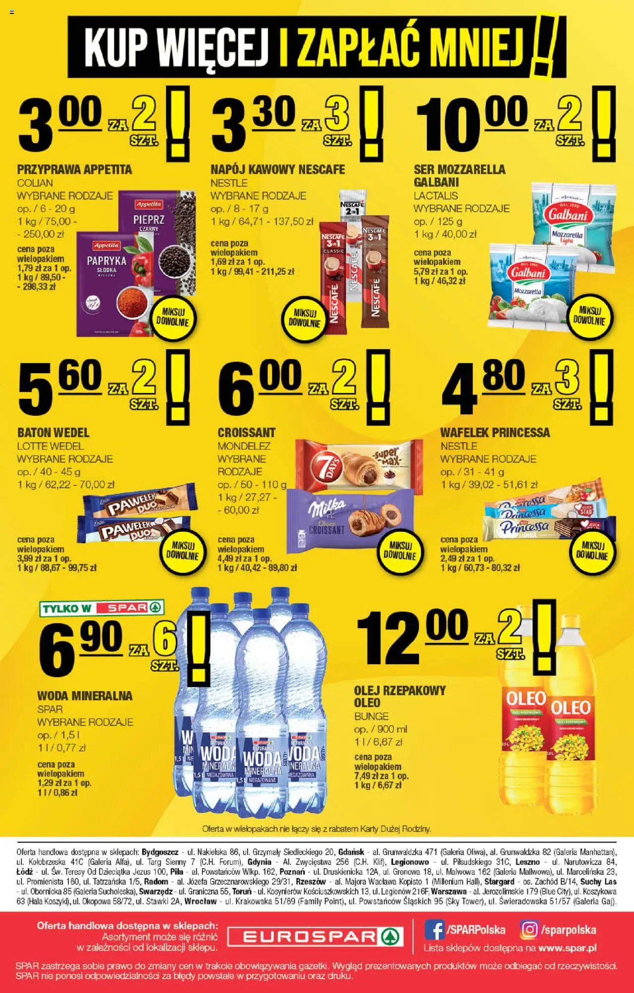 Spar Gazetka - Eurospar od 13.08.2025 | Strona: 16 | Produkty: Olej rzepakowy, Olej, Mozzarella, Pieprz