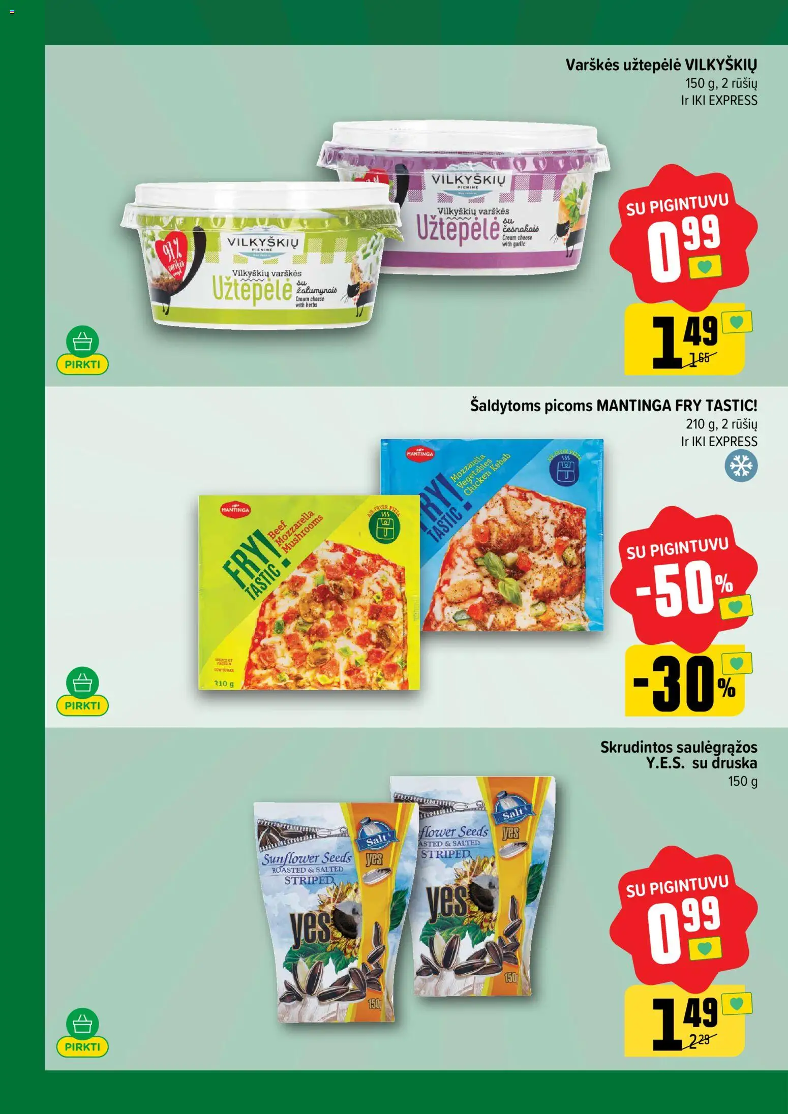 IKI akcijos nuo 20.04.2026 | Puslapis: 2 | Prekių: Užtepėlė, Druska, Saulėgrąžos