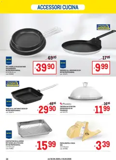 Anteprima del volantino Metro volantino valido a partire dal 02.04.2026 | Pagina: 38 | Prodotti: Tortiera, Alluminio, Griglia