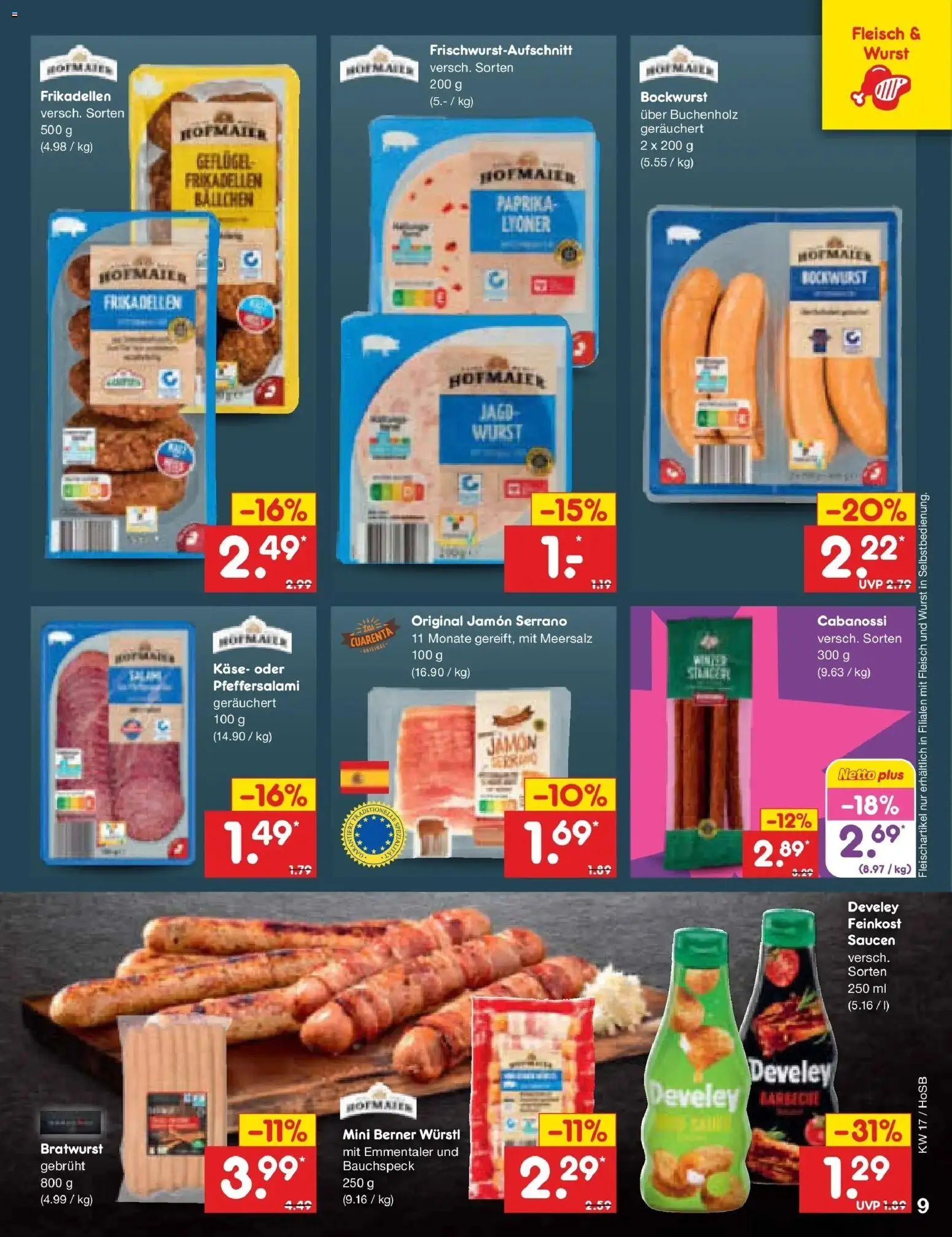 Netto Marken-Discount Prospekt Hannover	 – gültig ab 20.04.2026 | Seite: 11 | Produkte: Bockwurst, Käse, Würstl, Bratwurst