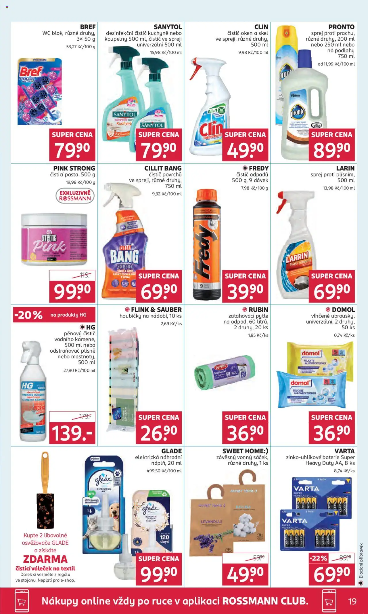 Rossmann leták od 10.09.2025 | Strana: 19 | Produkty: Pronto, Clin, Baterie, Kuchyně