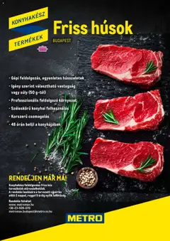 Metro - Konyhakész Húsok Budapest katalógus - amely érvényes a következő dátumtól: 03.05.2024