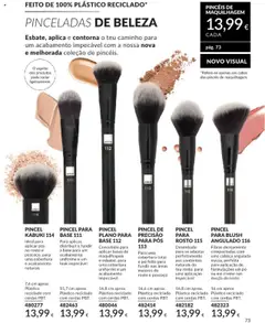 PINCEL PARA BLUSH ANGULADO 116, Fibras densamente compactadas com uma cabeça angulada macia, perfeita para aplicação de formulações em pó ou em creme nas maçãs do rosto │ válido de 01.08.2025 | Página: 73 | Produtos: Pinceis de maquilhagem, Maquilhagem, Base, Creme