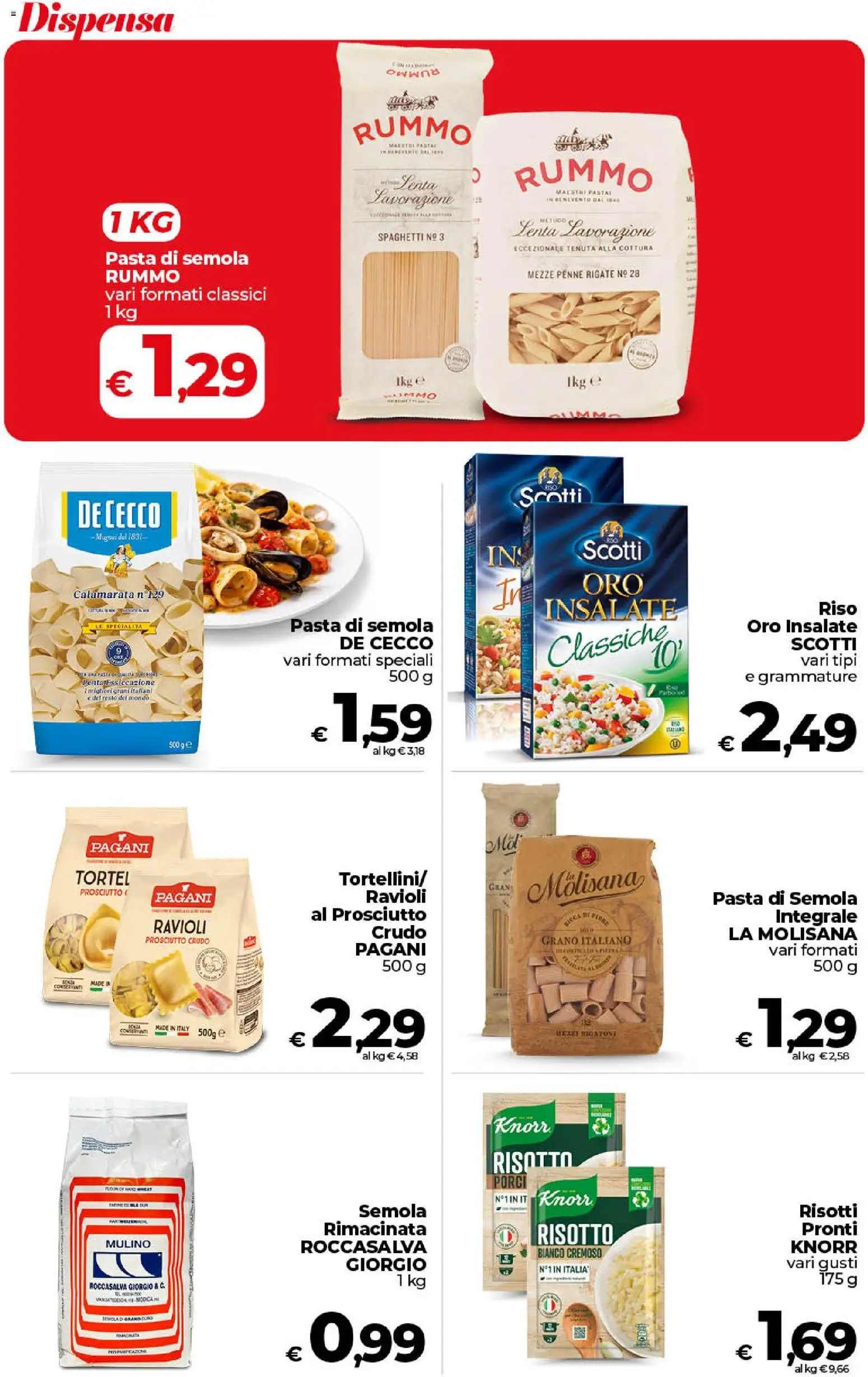 Volantino COOP del 17.04.2026 | Pagina: 20 | Prodotti: Riso, Prosciutto, Pasta, Ravioli