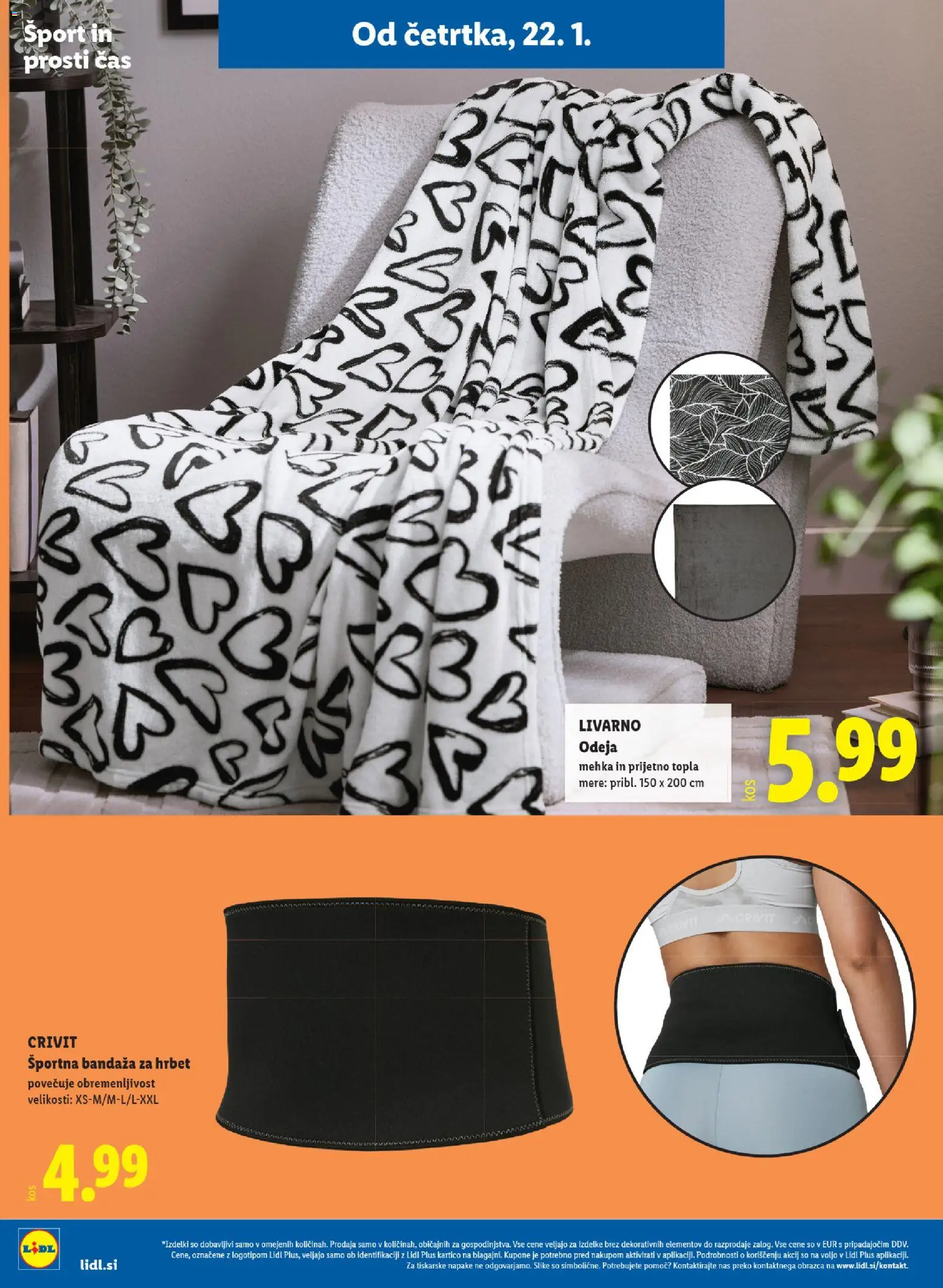 Novi Lidl katalog ponudbe – veljaven od 22.01.2026 | Stran: 20 | Izdelki: Odeja