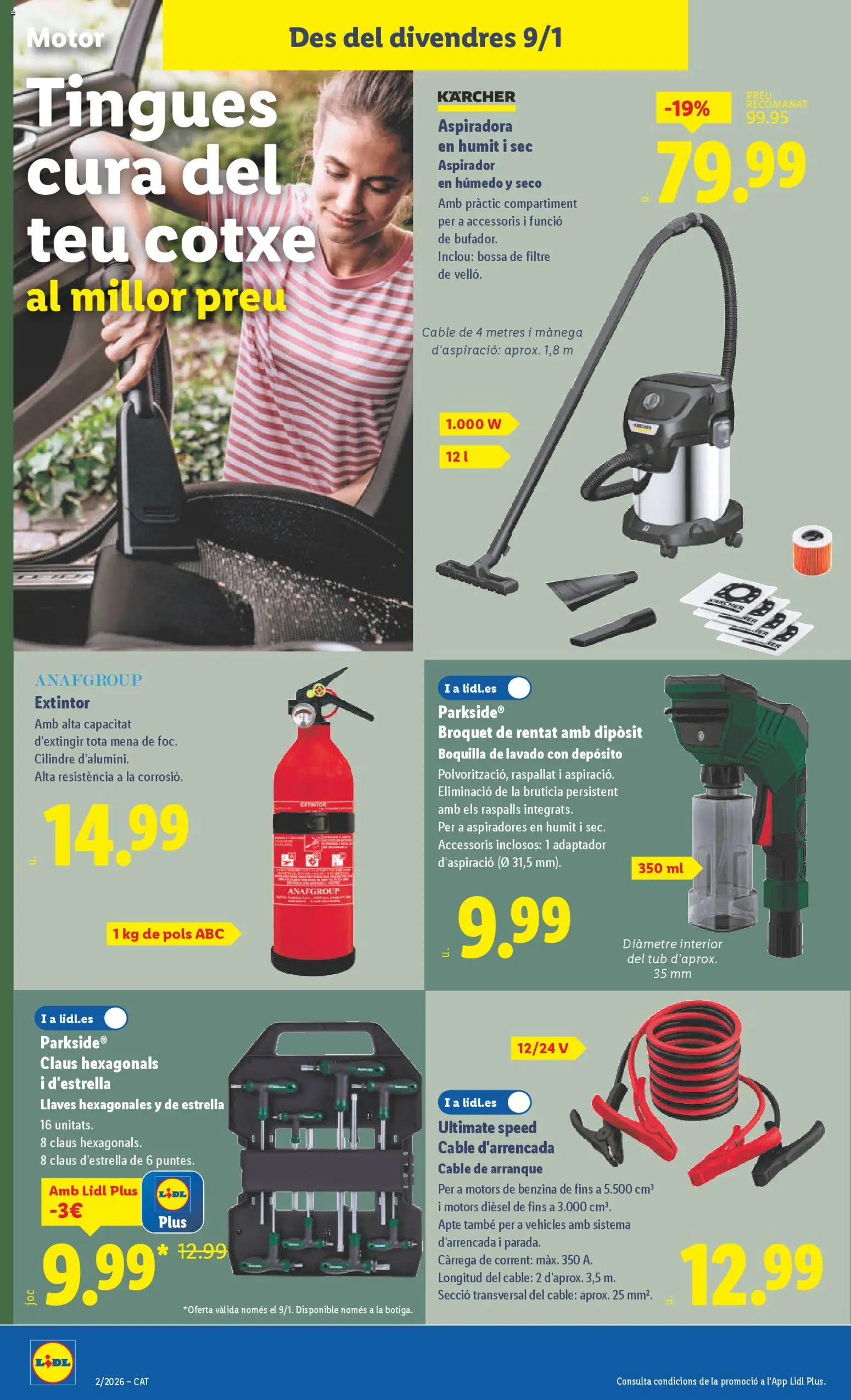 Lidl folleto de bazar │ válido desde el 05.01.2026 | Página: 14 | Productos: Cable, Adaptador, Aspiradora, Aspirador