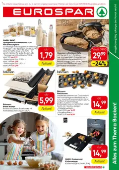 Eurospar Alles zum Thema Backen - Niederösterreich ab 09.10.2025 gültig