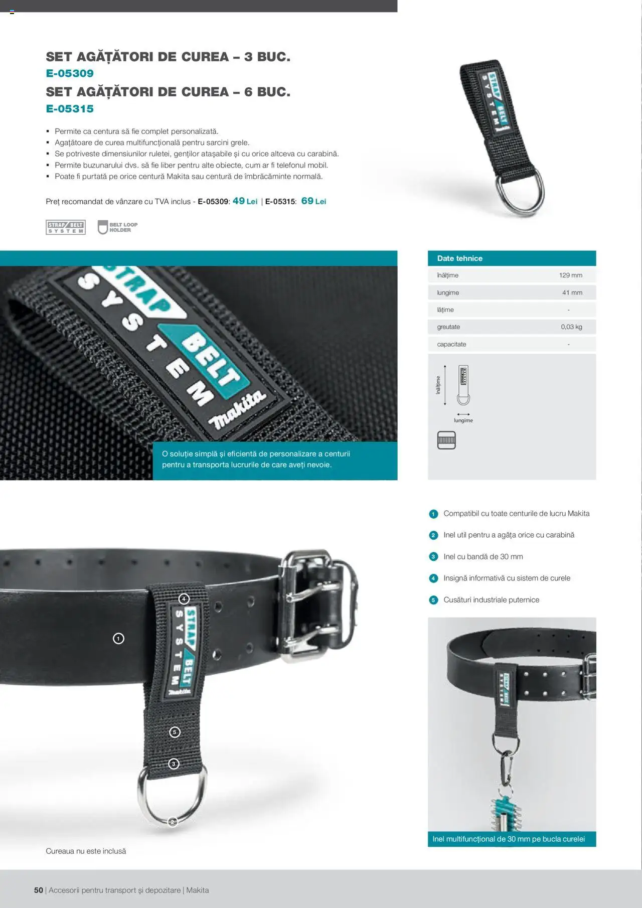 Makita catalog - Accesorii pentru transport si depozitare   – valabil de la 06.09.2021 | Pagină: 50