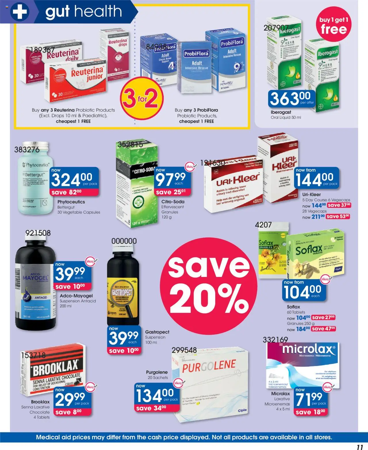 Clicks Specials │ valid from 21.08.2025 | Page: 11 | Products: Chocolate, Lemon, Lime