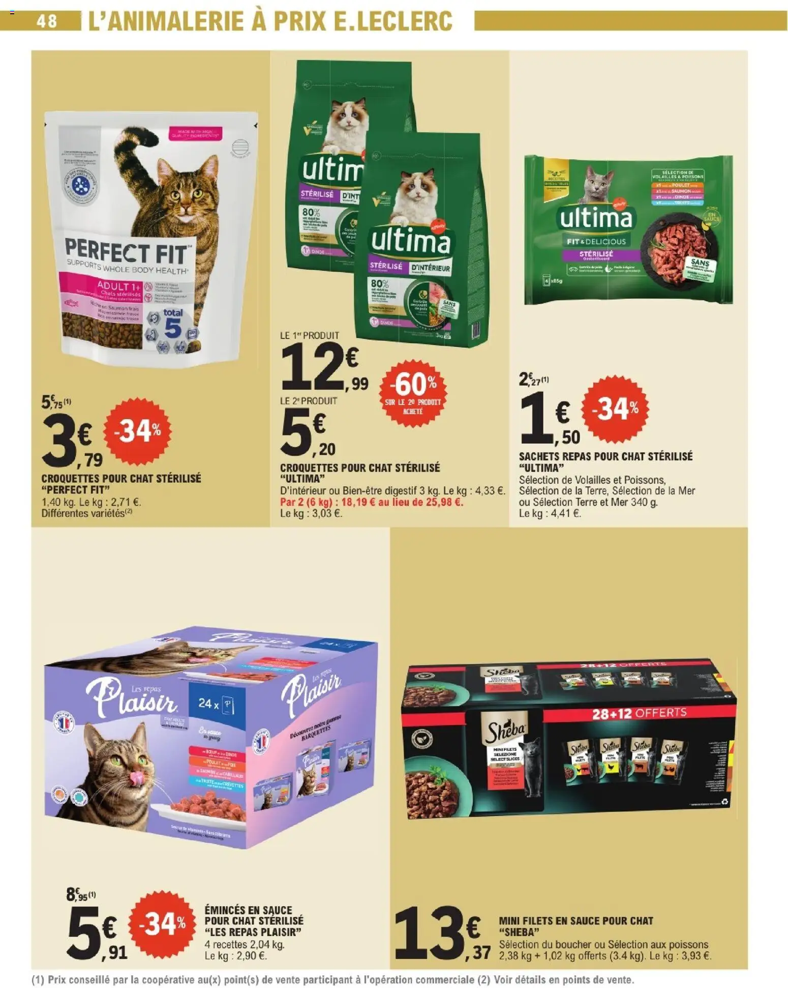 {H1} | Page: 48 | Produits: Digestif, Croquettes pour chat sterilise, Croquettes pour chat, Saumon