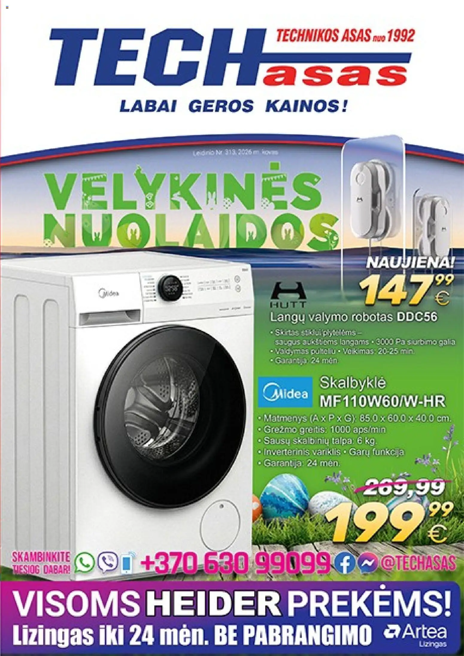 TECHasas akcijos nuo 09.03.2026 | Puslapis: 1 | Prekių: Robotas