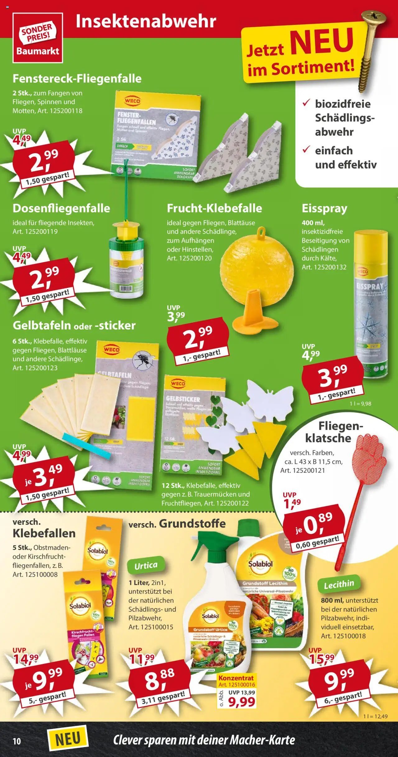 Sonderpreis Baumarkt Prospekt 	 - gültig ab dem 31.05.2025 | Seite: 10