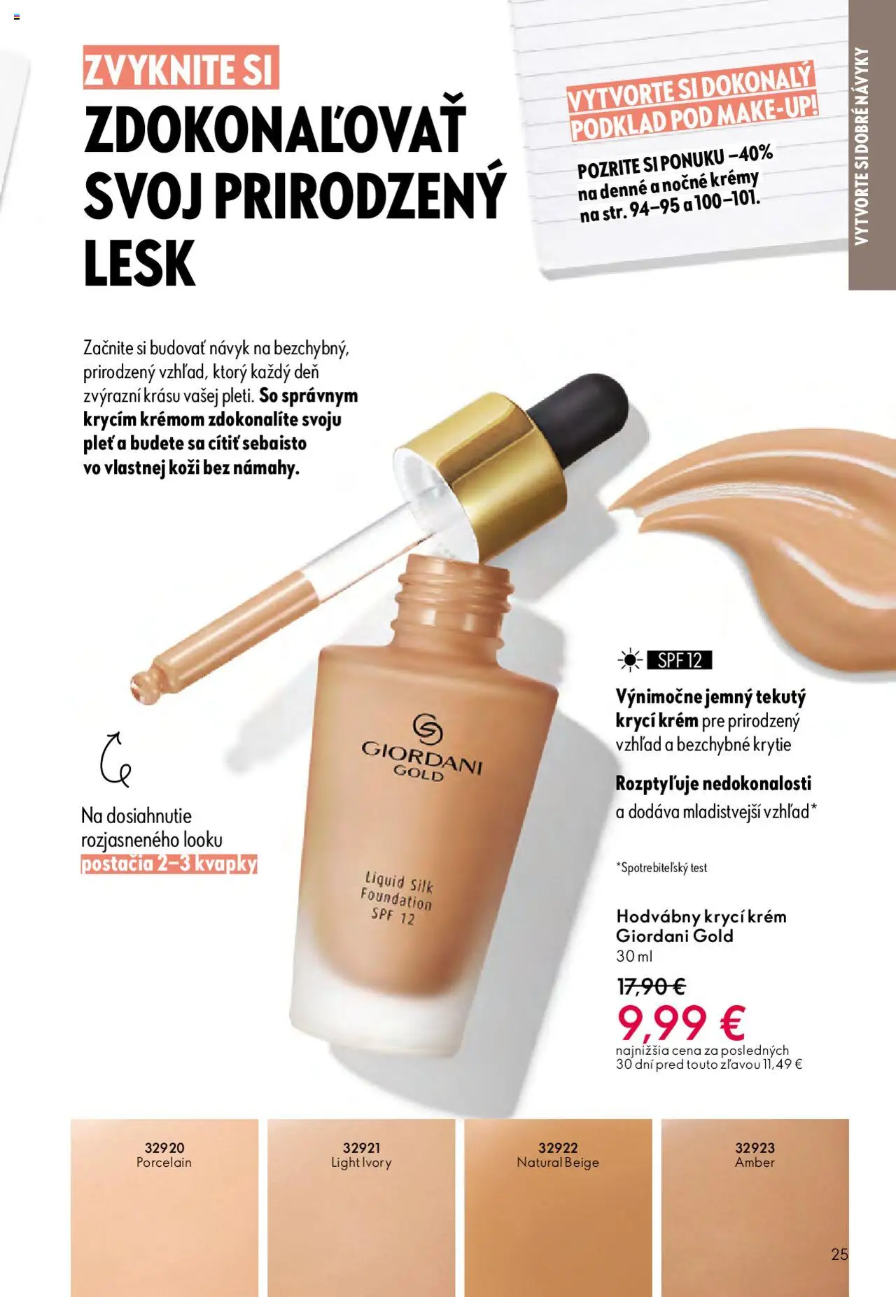 Nové Oriflame akcie – leták je platný od 01.10.2025 | Strana: 25 | Produkty: Krém
