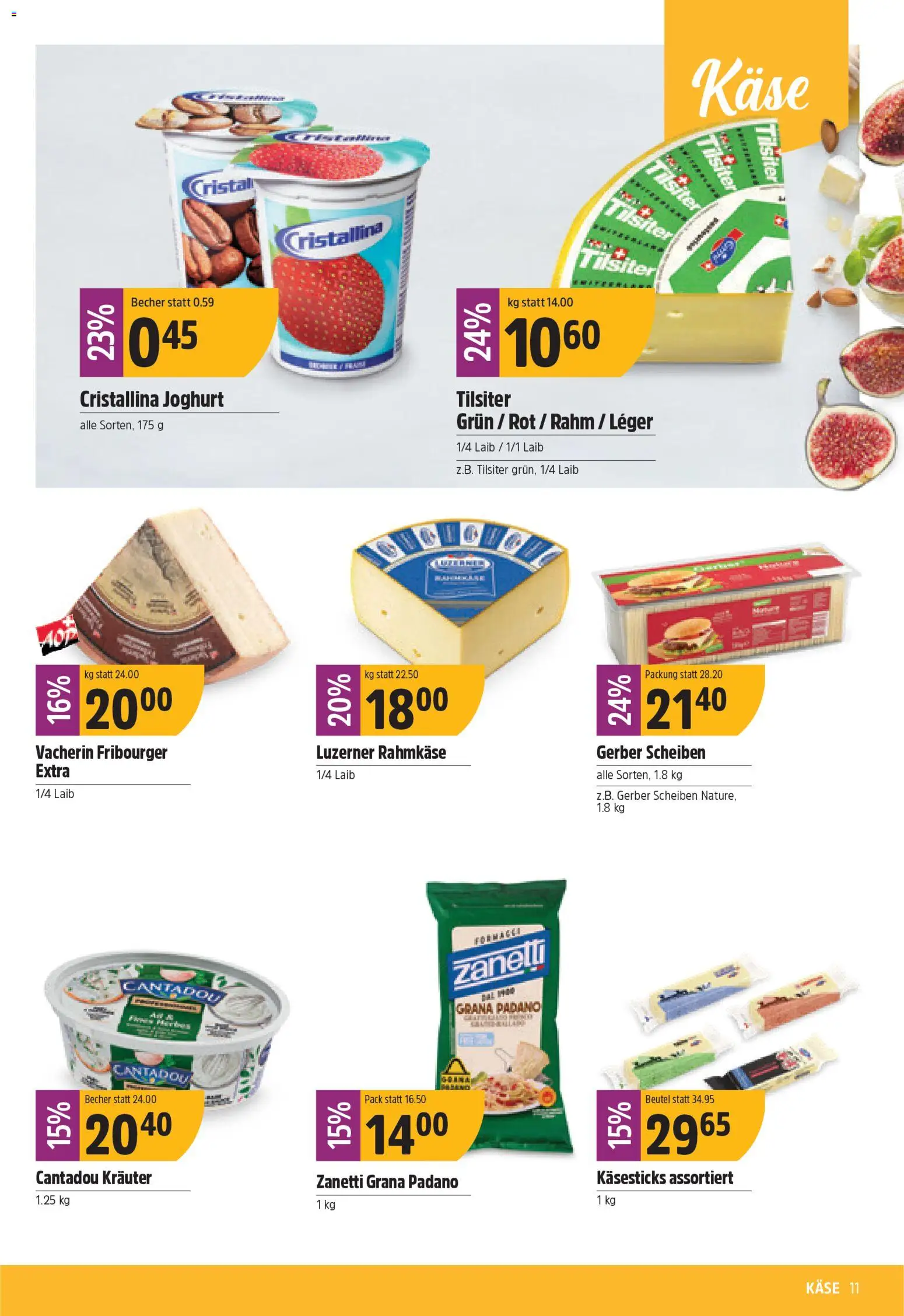 TopCC Aktionen – gültig ab 17.11.2025 | Seite: 11 | Produkte: Käse, Joghurt