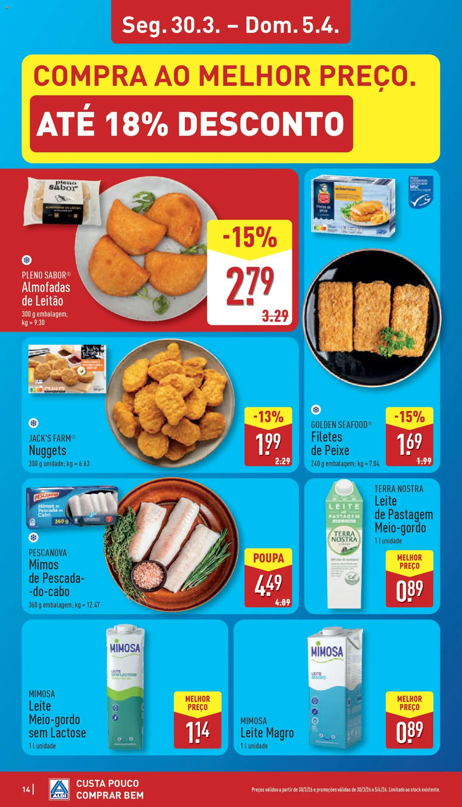 Aldi folheto | 30/03/2026 |  🎉 Como obter um desconto limitado? Poupe ainda hoje! | Portugal