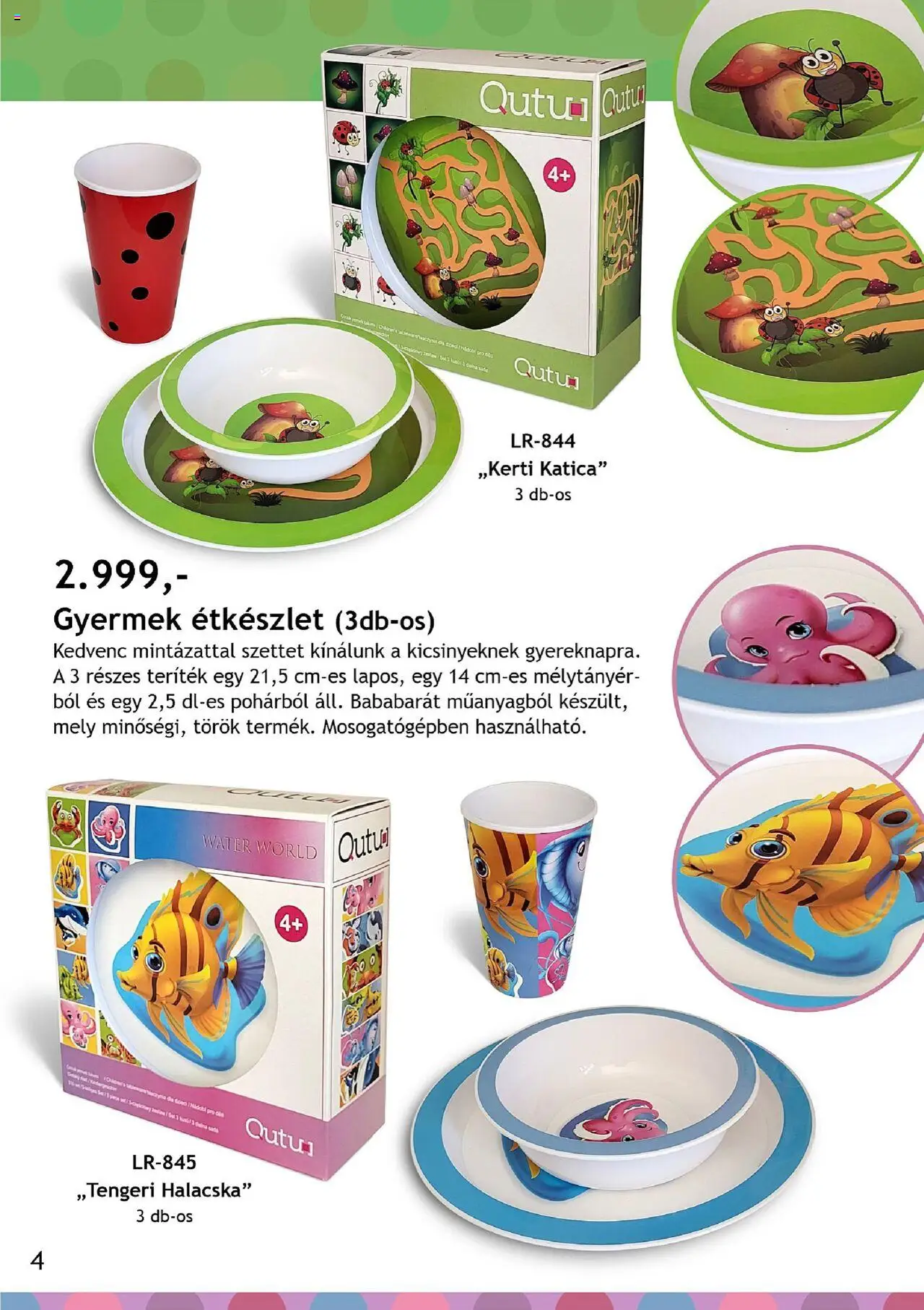 Betly akciós ujság - amely érvényes a következő dátumtól: 10.05.2025 | Oldal: 4 | Termékek: Étkészlet