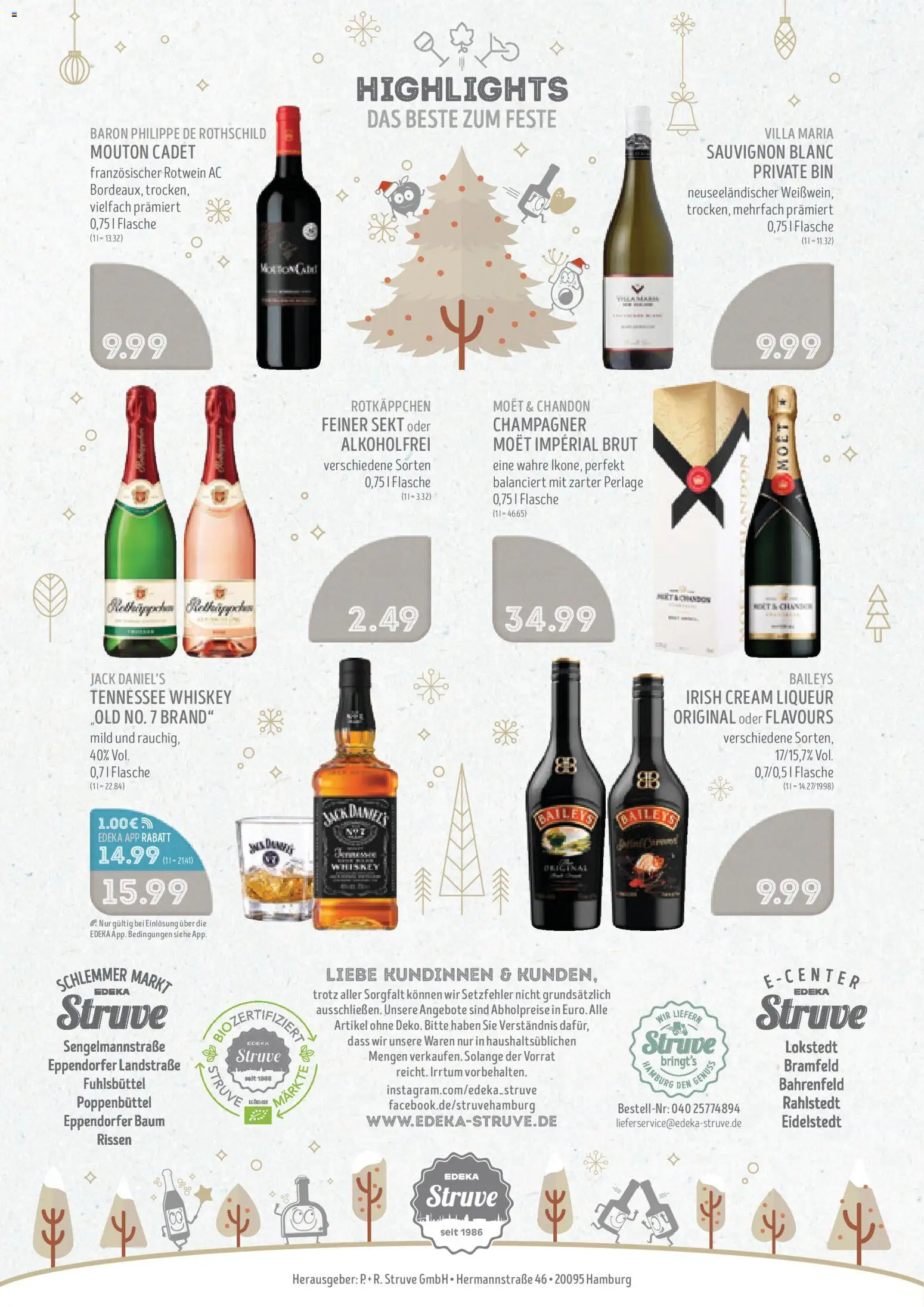 Edeka Struve Prospekt 	 – gültig ab 15.12.2025 | Seite: 16 | Produkte: Sekt, Jack Daniel's, Rotkäppchen, Whiskey