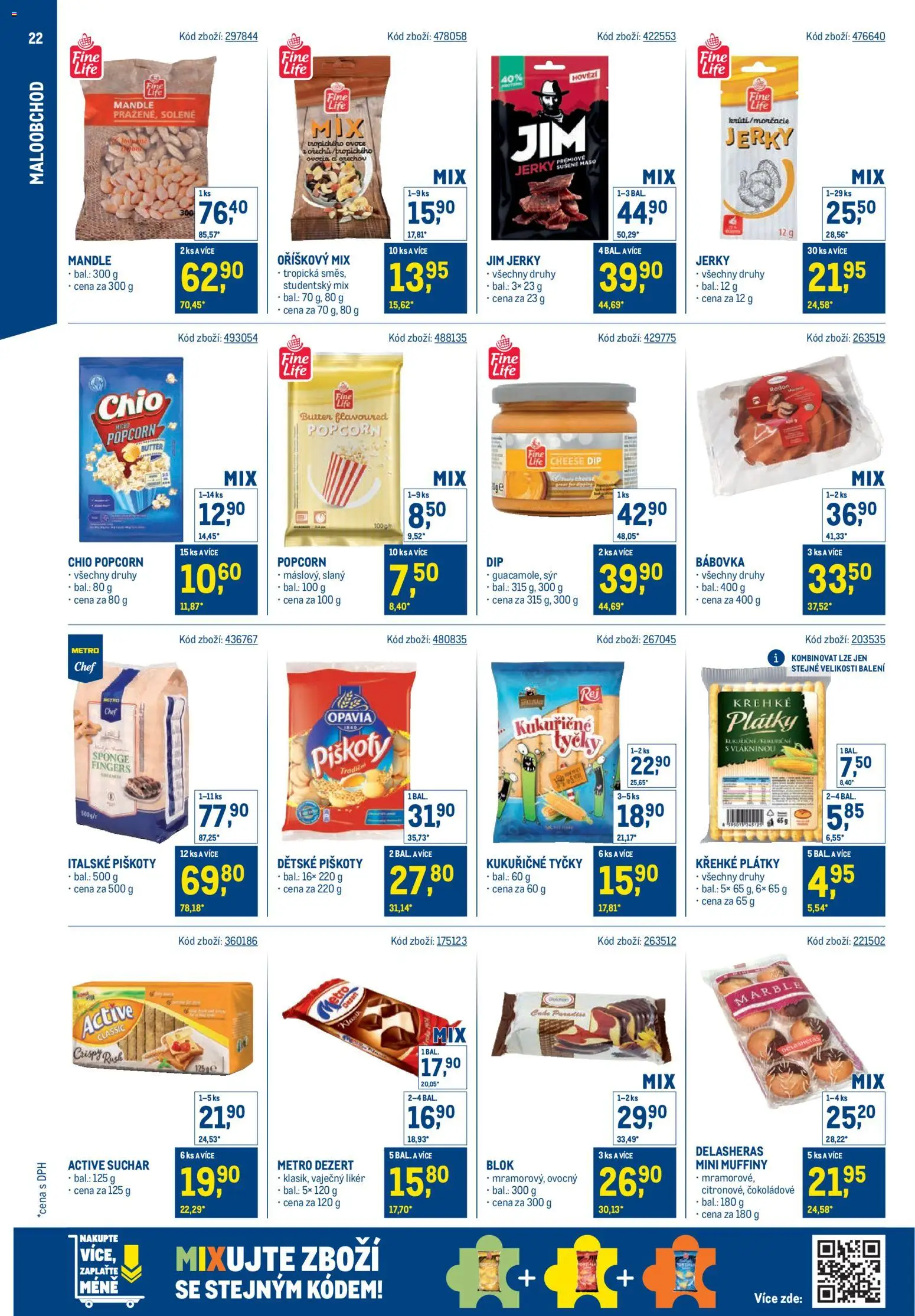 Makro leták - Stabilně výhodná cena - maloobchod od 24.09.2025 | Strana: 22 | Produkty: Dětské piškoty, Bábovka, Likér, Vaječný Likér