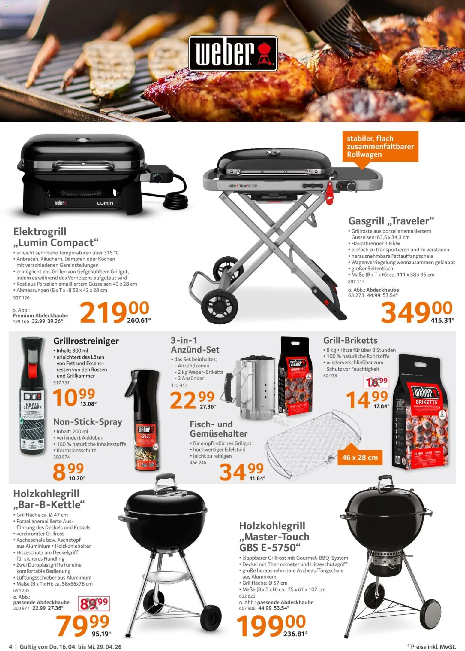 Selgros Grillsaison – gültig ab 16.04.2026 | Seite: 4 | Produkte: Thermometer, Fisch