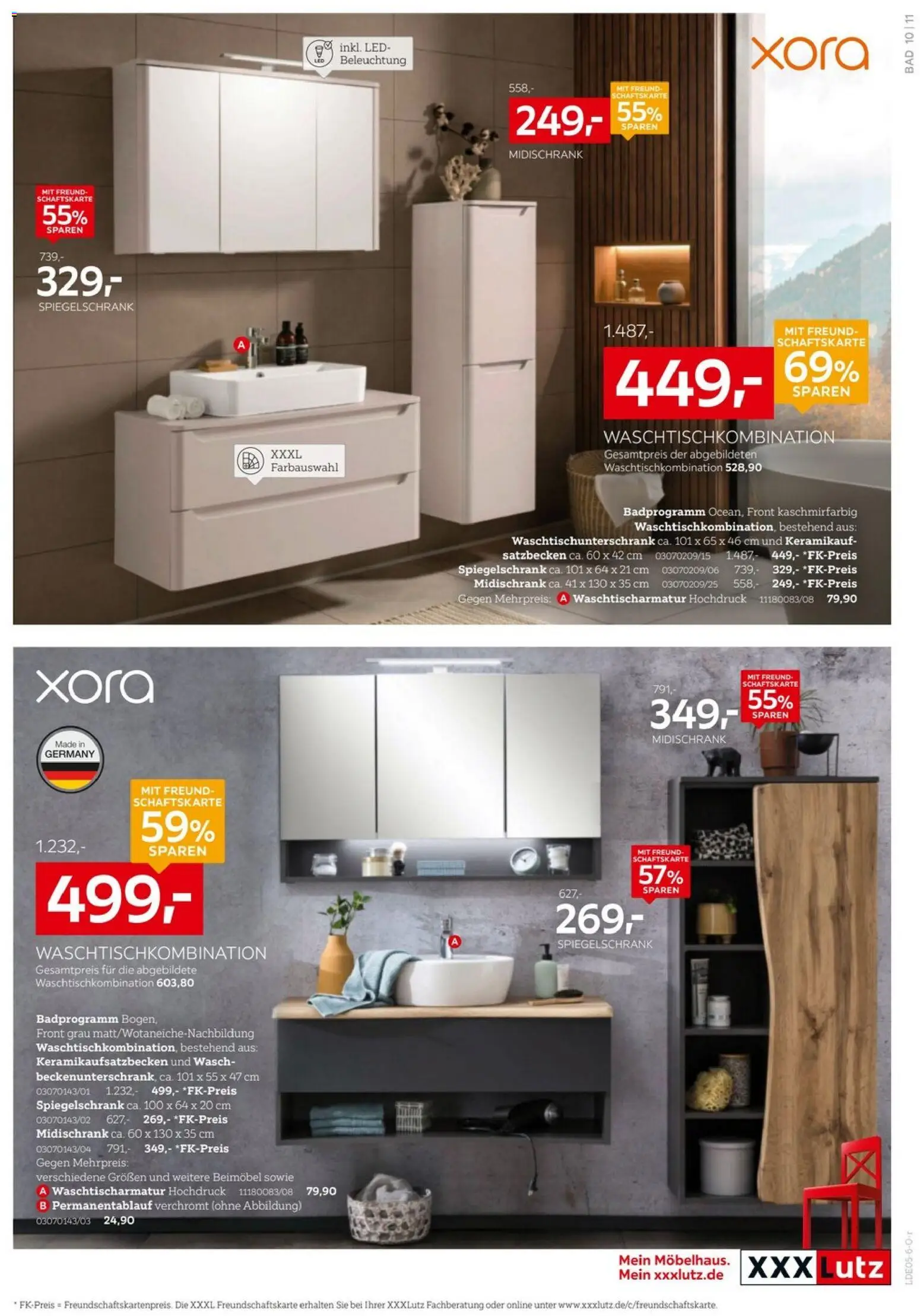 XXXLutz Badzimmertesterinnen und -tester gesucht – gültig ab 25.04.2026 | Seite: 11 | Produkte: Bad, Spiegelschrank, Midischrank