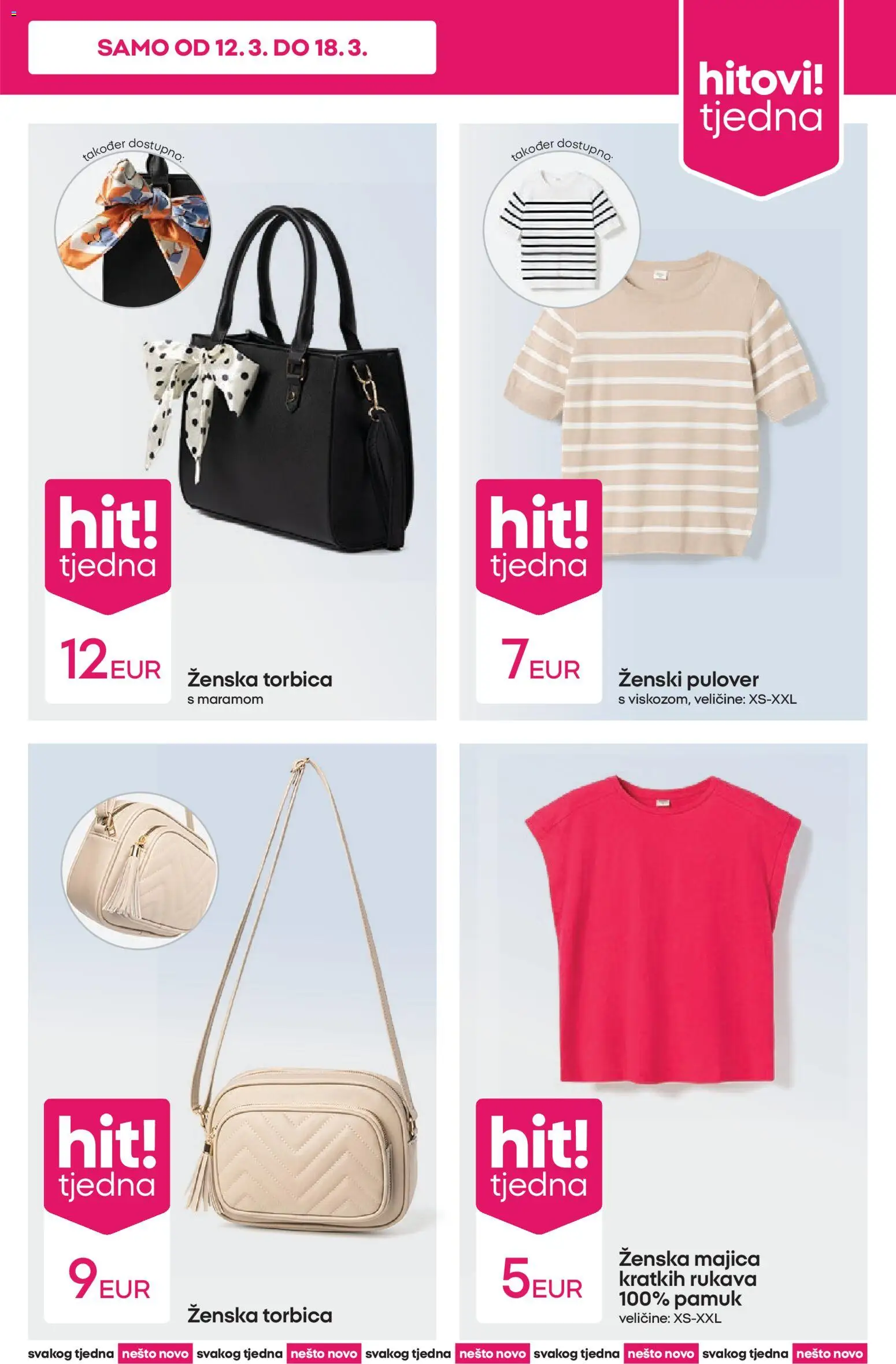 Pepco katalog | vrijedi od 12.03.2026 | Stranica: 3 | Proizvodi: Majica, Torbica