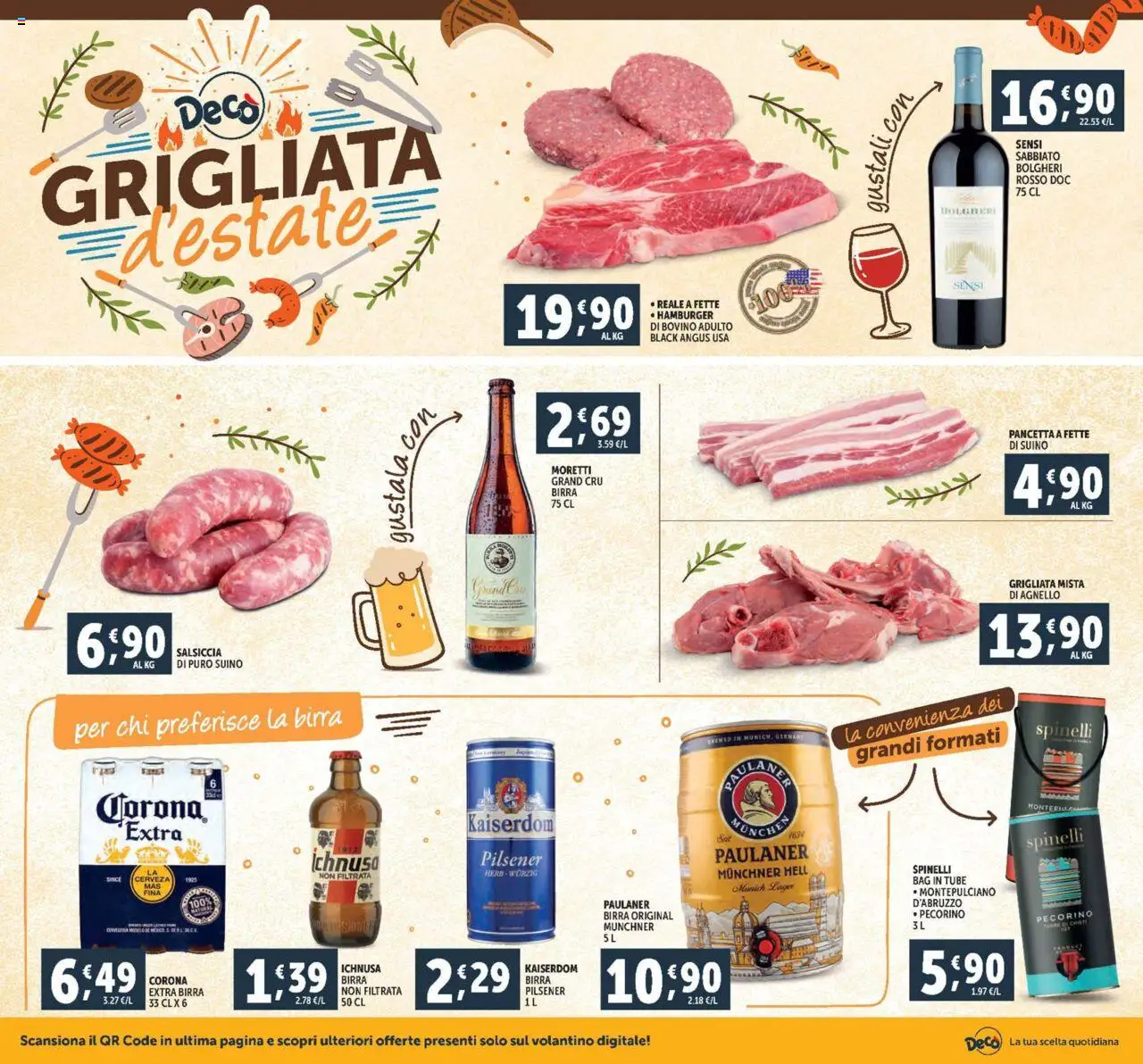 Volantino Decò del 08.08.2025 | Pagina: 8 | Prodotti: Suino, Agnello, Hamburger, Pecorino