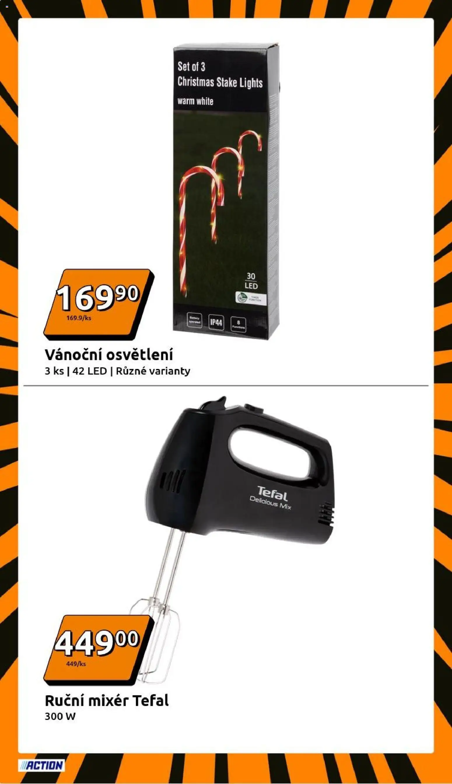 Action Black Friday od 26.11.2025 | Strana: 26 | Produkty: Ruční mixér, Mixér, Tefal, LED