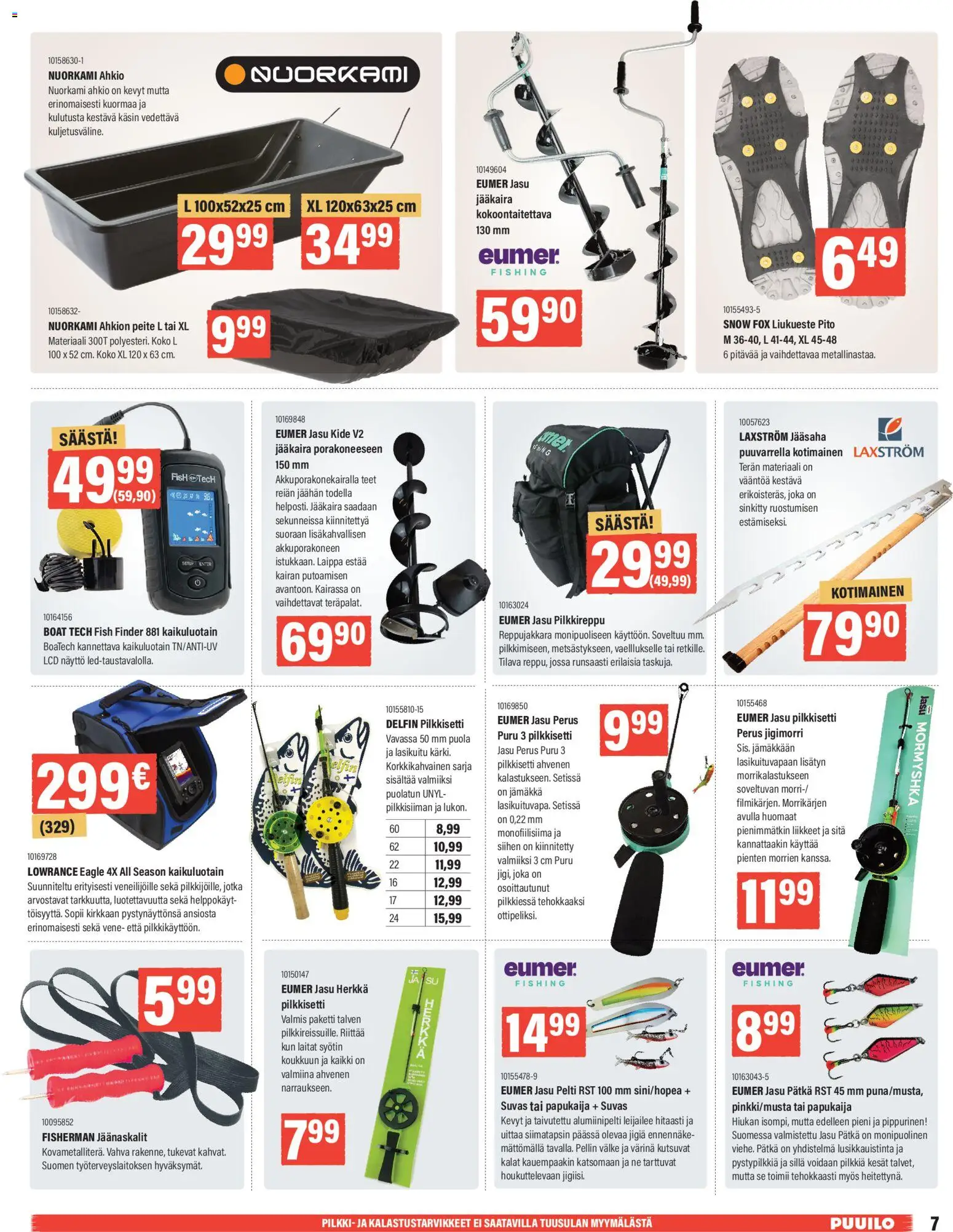Puuilo tarjoukset – voimassa 02.03.2026 alkaen | Sivu: 7 | Tuotteet: Vene, Näyttö