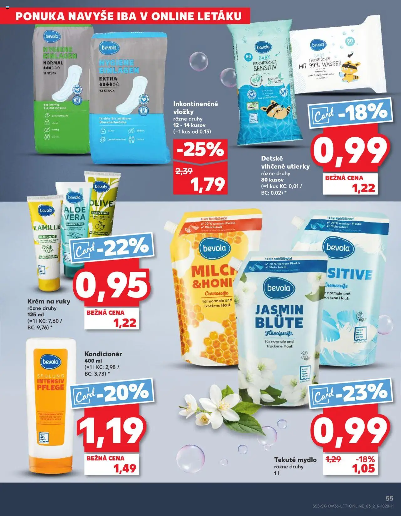 Nové Kaufland akcie – leták je platný od 04.09.2025 | Strana: 55 | Produkty: Kondicionér, Krém na ruky, Mydlo, Krém