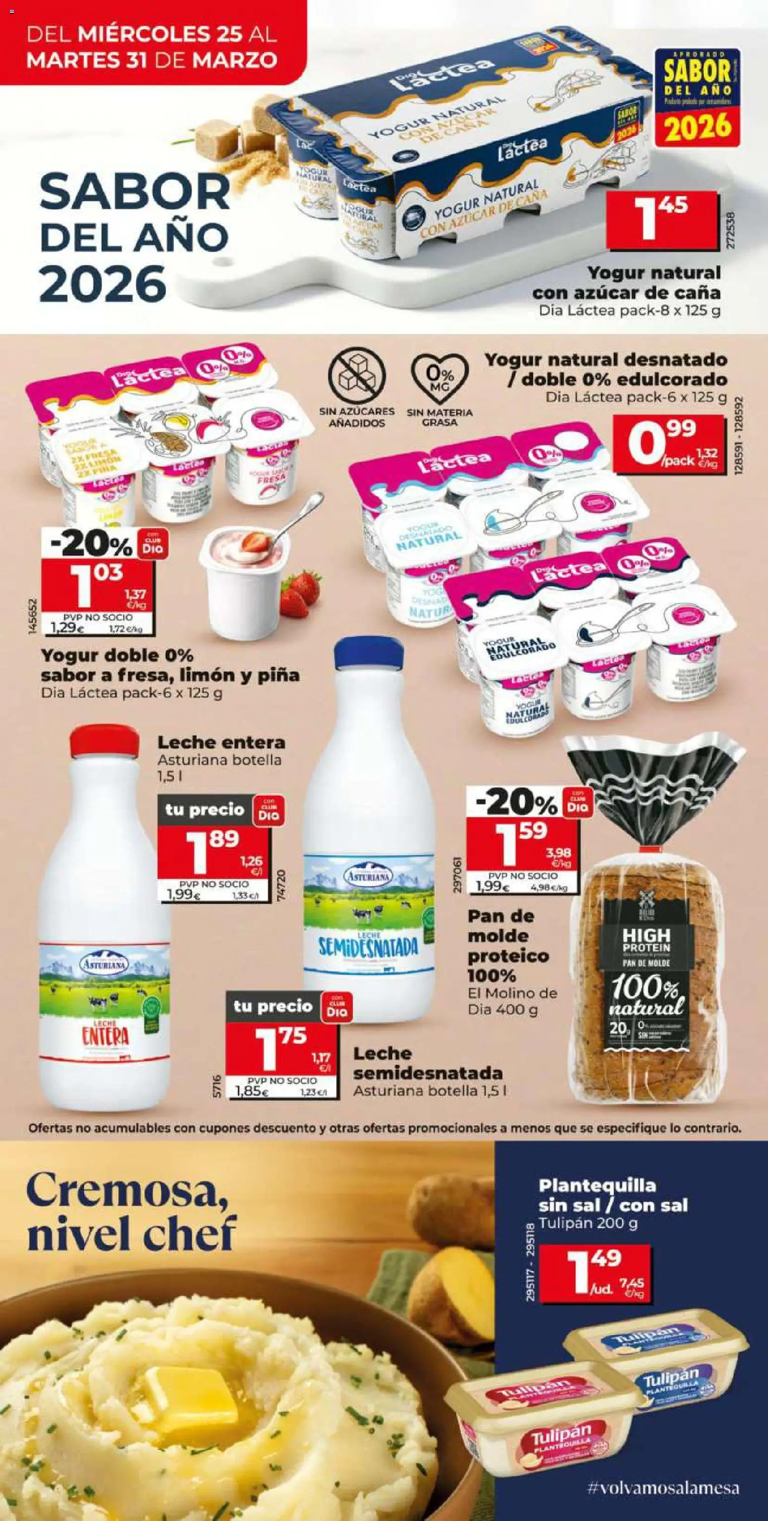 Dia - folleto Market │ válido desde el 25.03.2026 | Página: 8 | Productos: Leche entera, Κασκόλ, Yogur, Piña