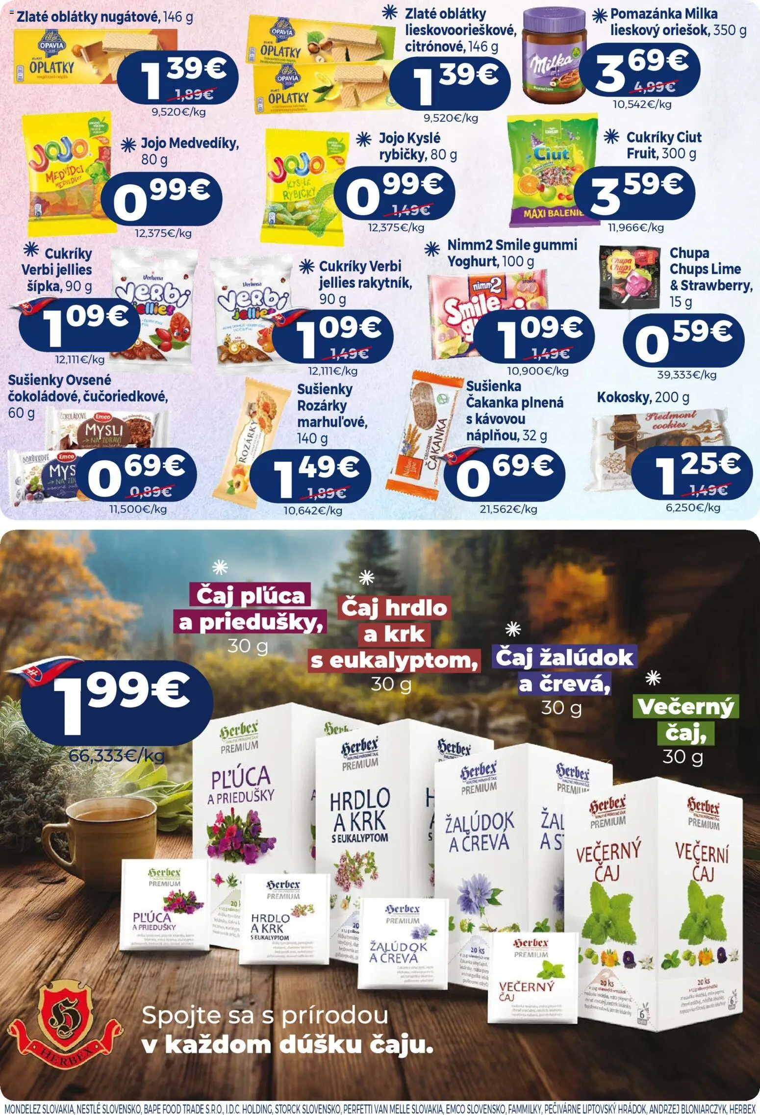 Nové Milk Agro akcie – leták je platný od 29.10.2025 | Strana: 7 | Produkty: Čaj, Cukríky, Milka