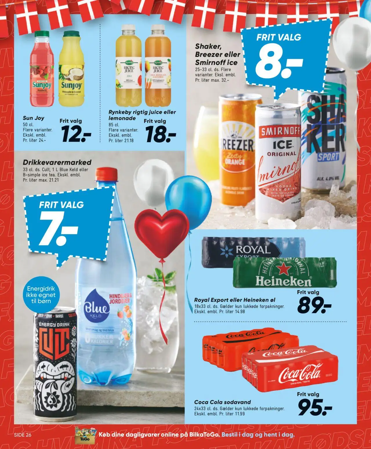 Bilka Tilbudsavis gyldig fra 08.08.2025 | Side: 34 | Produkter: Coca Cola, Vodka, Sodavand, Cola