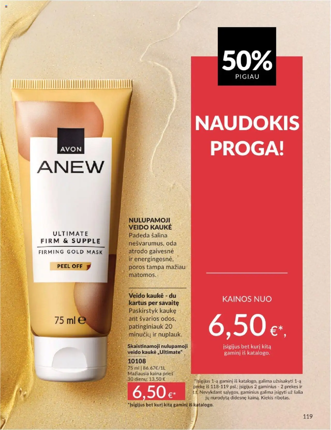 AVON - Leidinys│galioja nuo 01.08.2025 | Puslapis: 119 | Prekių: Kaukė, Veido kaukė