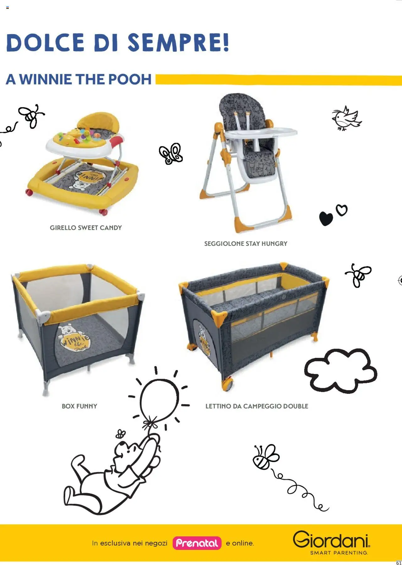 Volantino Prenatal del 01.01.2025 | Pagina: 54 | Prodotti: The, Lettino, Girello