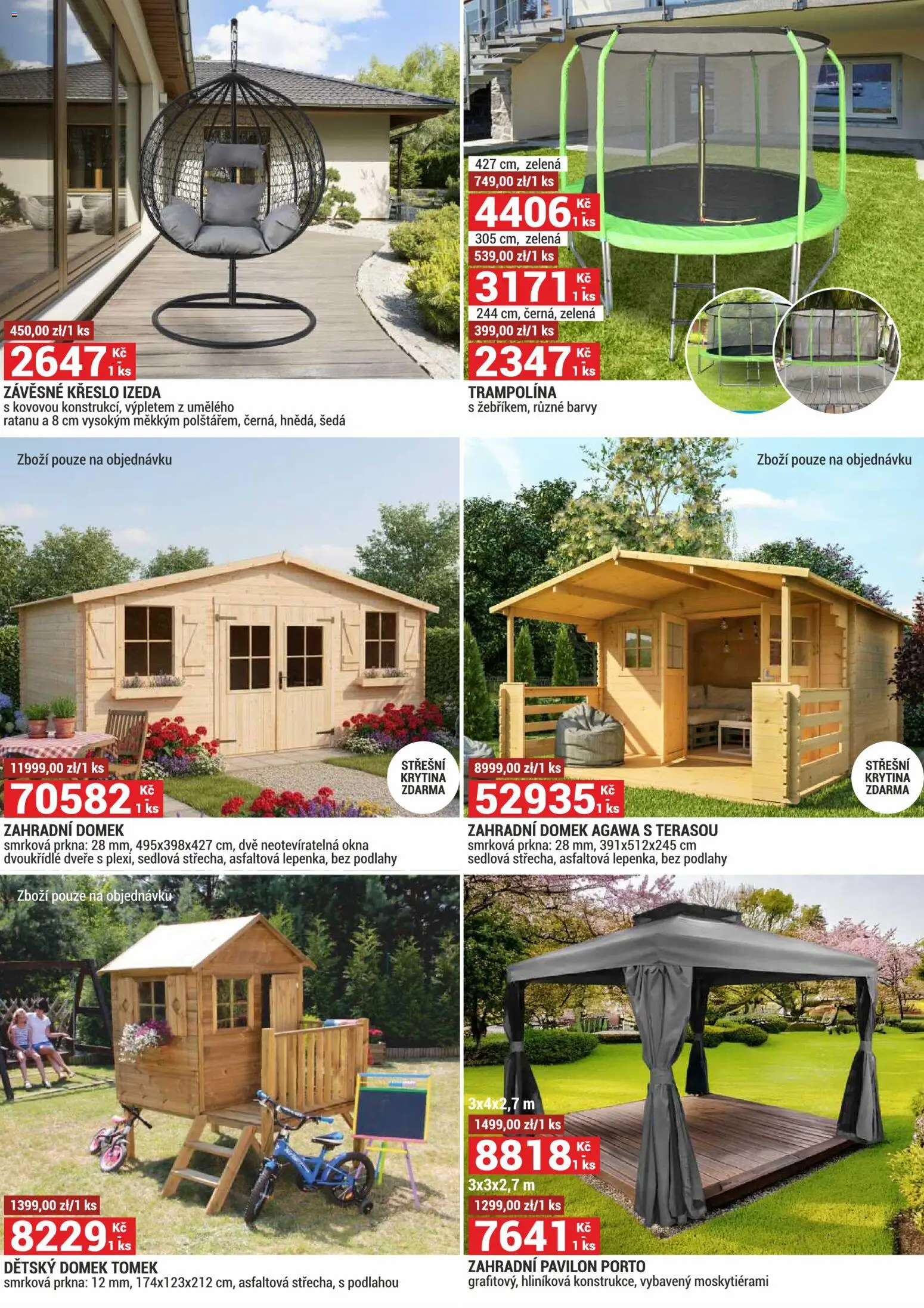 Merkury Market leták od 01.04.2026 | Strana: 7 | Produkty: Zahradní domek, Trampolína, Křeslo, Barvy