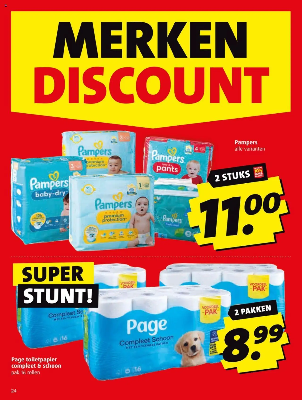 {H1} | Pagina: 24 | Producten: Pampers, Toiletpapier