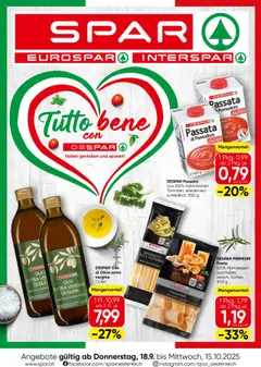 Spar - Tirol Italien ab 18.09.2025 gültig