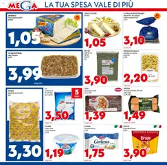 Anteprima del volantino Volantino Mega valido a partire dal 16.10.2025 | Pagina: 4 | Prodotti: Spatzle, Mozzarella, Crescenza, Guanciale