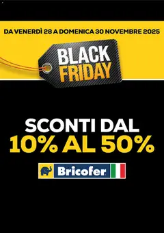 Anteprima del volantino Bricofer - Black Friday valido a partire dal 28.11.2025